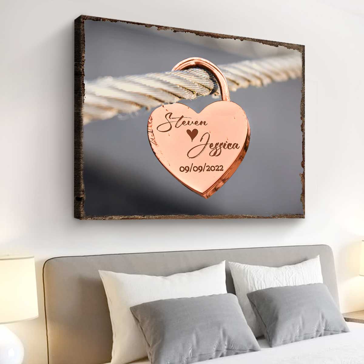 Personalized Wedding Gift Locks With Couple Names, Gifts For