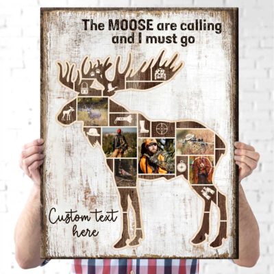 Personalized Moose Photo Collage