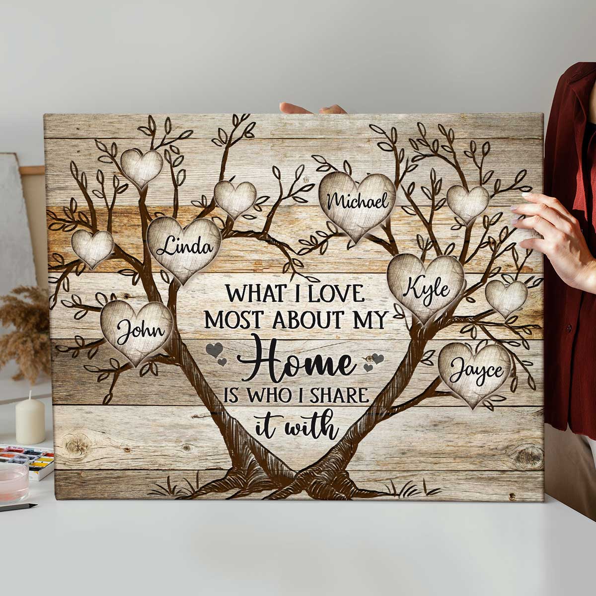 3D Tree Plaque - Family/Wedding Gift – The Little Red Hut