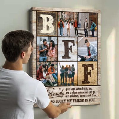 Best Friend Photos Collage Canvas