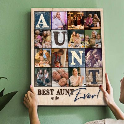 Personalized Photo Collage Aunt Gift