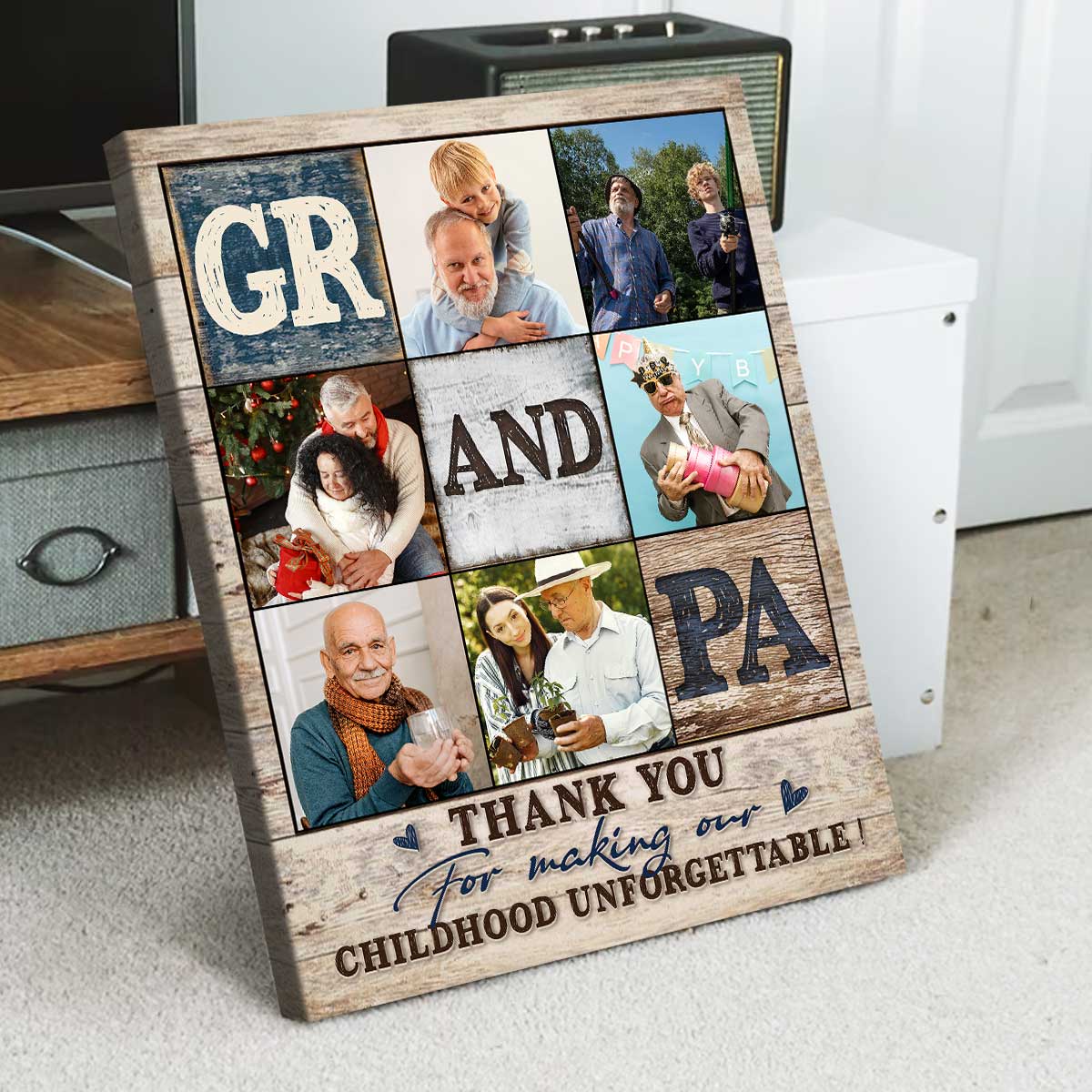 Custom Fishing Photo Collage Canvas, Best Gifts For Fisherman, Fishing  Gifts For Men