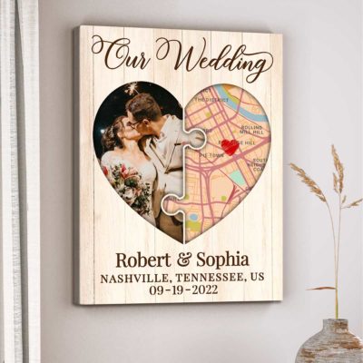 custom wedding gifts location map print wedding gift for wife from husband wife valentine gifts