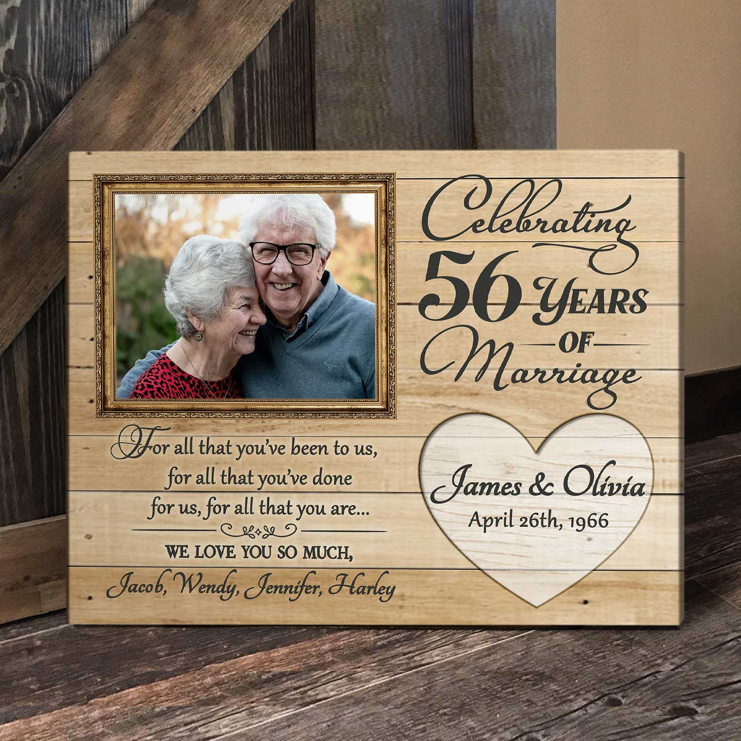 Customized 50 Year Anniversary Gifts Map Print, 50th Anniversary Gift  Ideas, Custom Heart Map Print