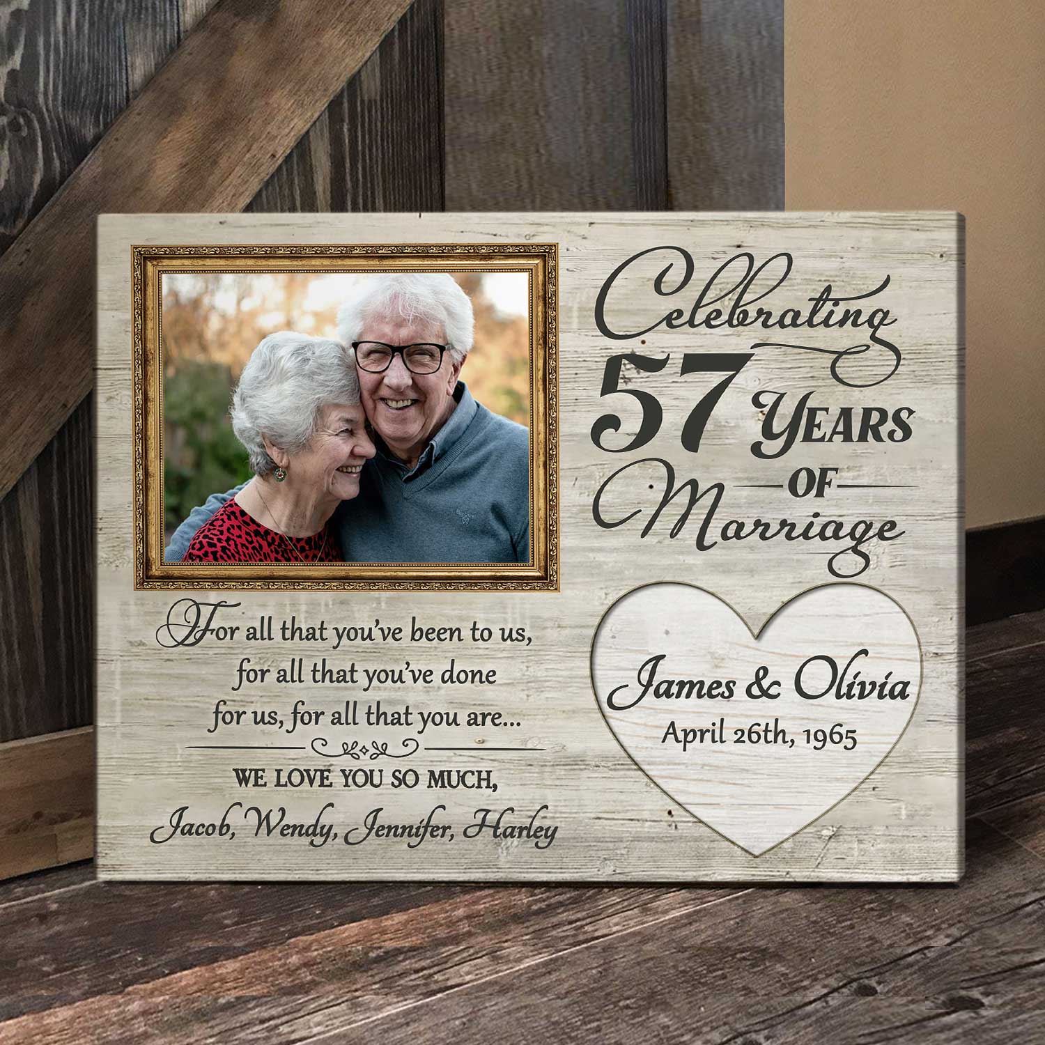 Custom 50th Anniversary Gift for Parents, Personalized Gold Anniversary,  25th Anniversar… | 50th anniversary gifts, Anniversary gifts for parents, Anniversary  gifts