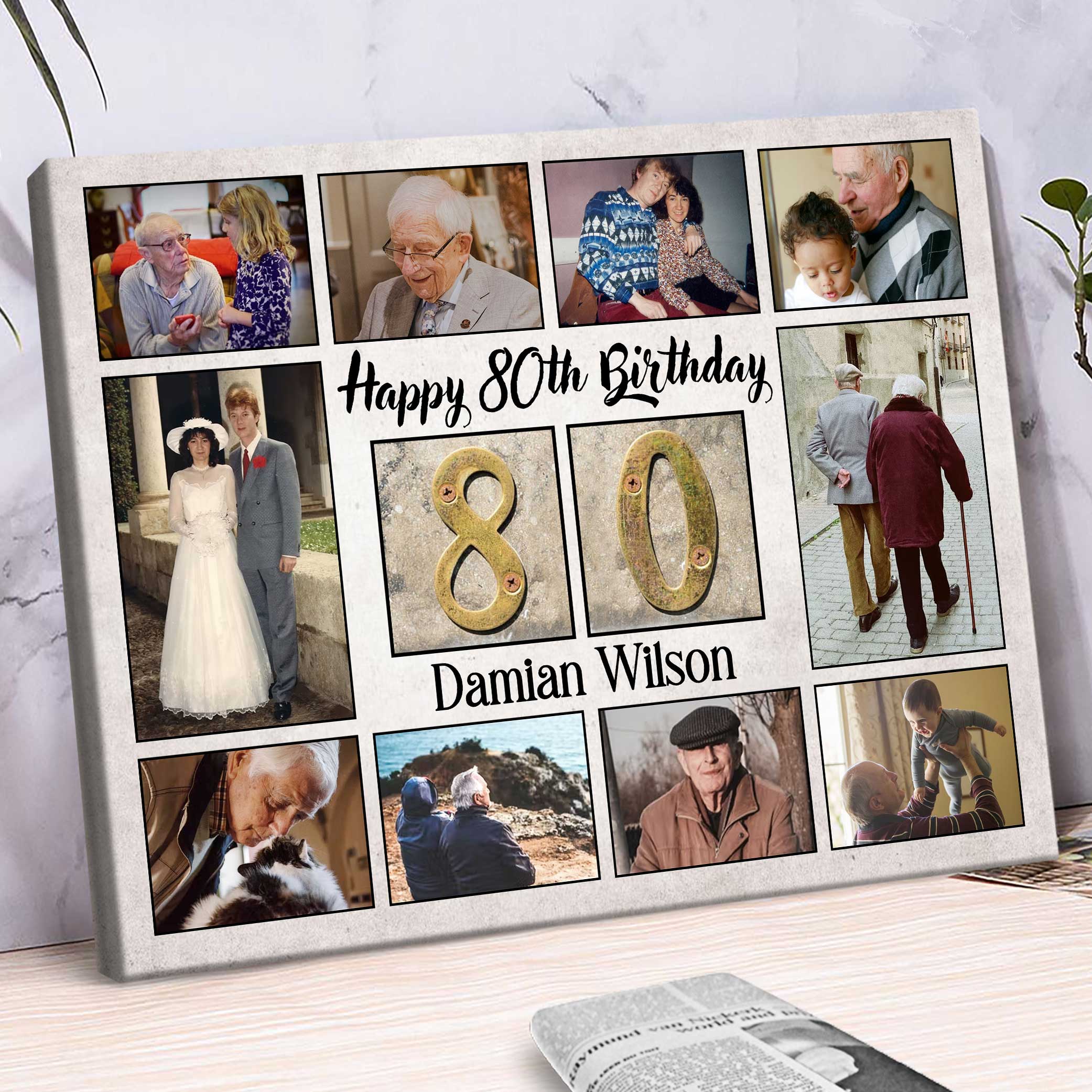 Personalised 80th birthday gifts – Letterfest