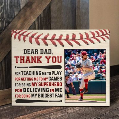 Baseball Dad Gifts Photo From Son