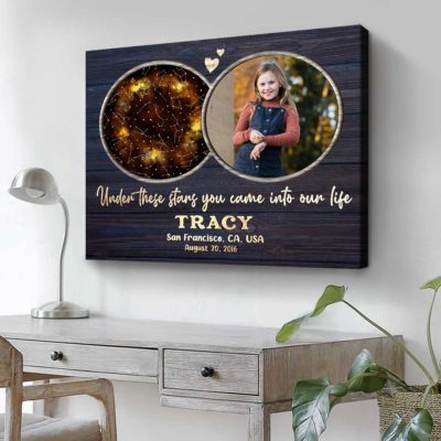 birthday night sky map gift for daughter custom star map print for birthday birthday gift for her