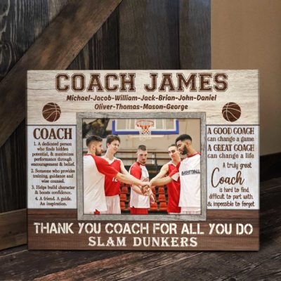 Custom Basketball Coach Picture Frame