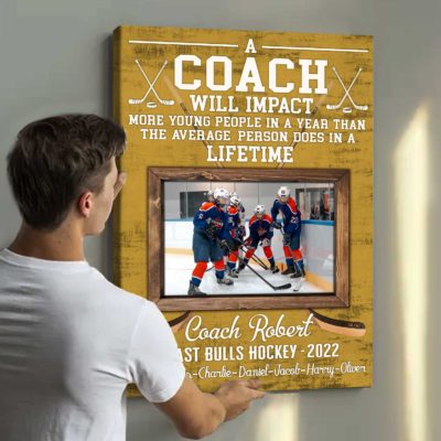 Custom Field Hockey Coach Gift for Men or Women