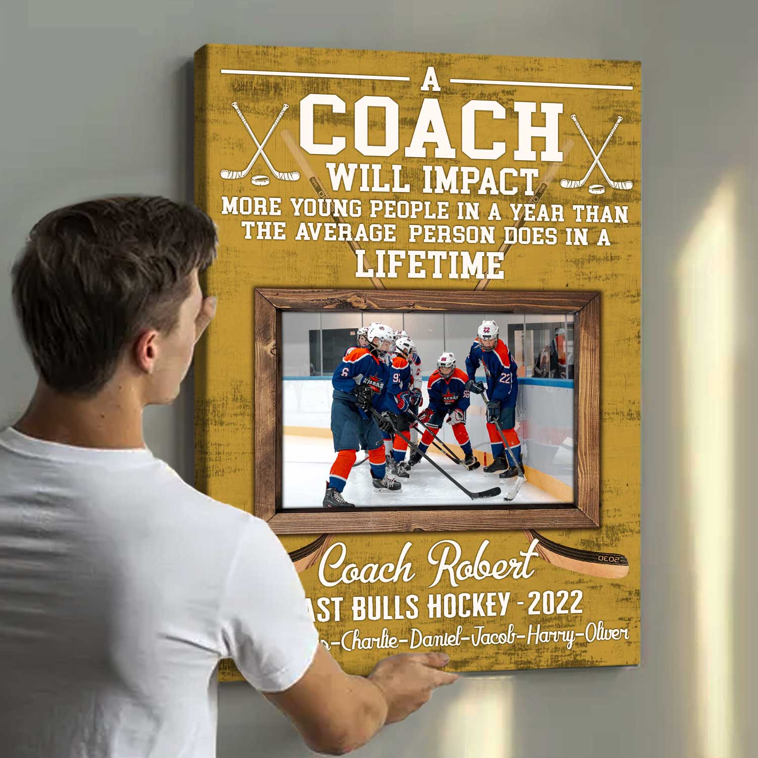 Field Hockey Coach definition, Hockey coach, ice hocky gift idea