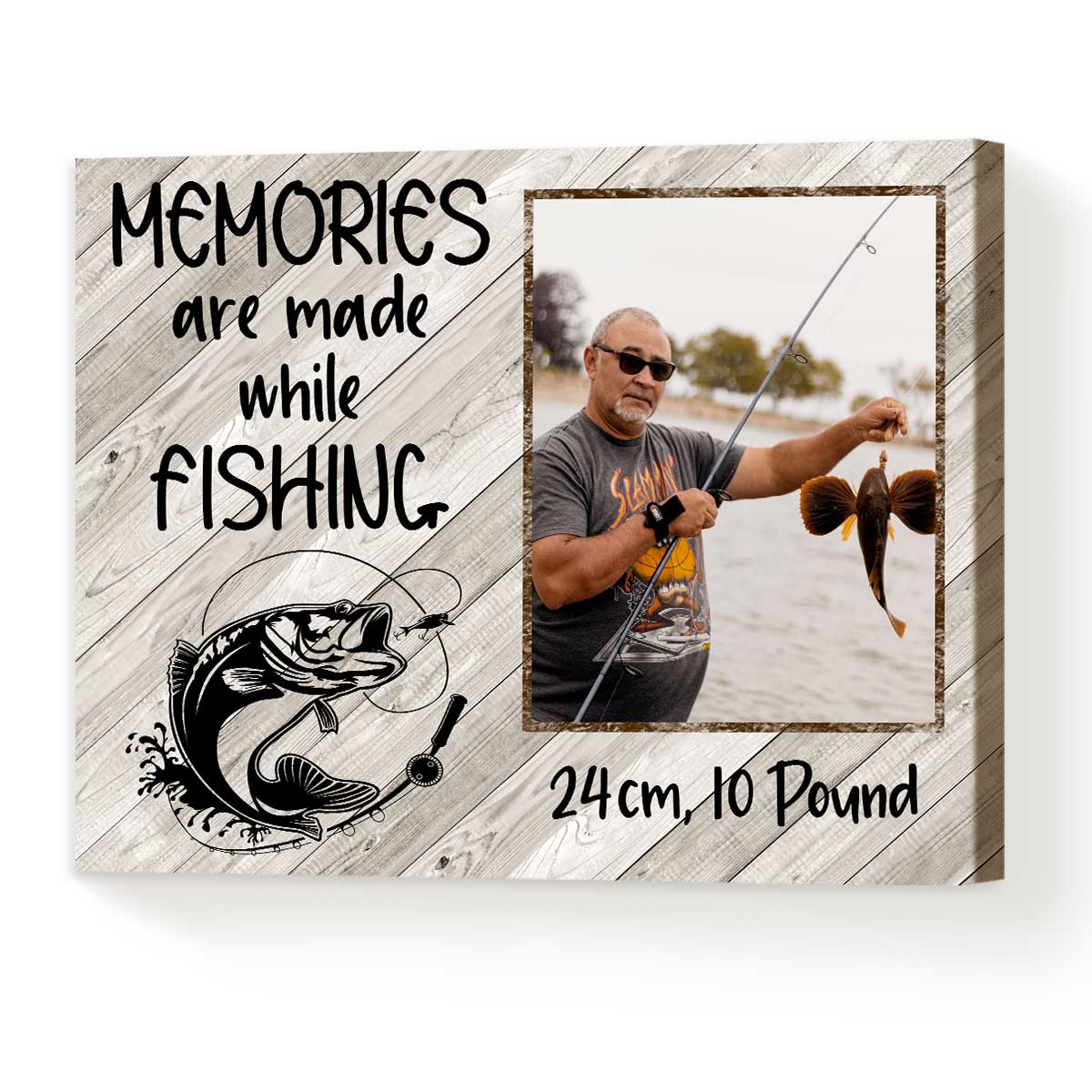 Custom Best Gifts For Fisherman, Fishing Gifts For Dad, Man Cave Wall  Decor, Fishing Gift Ideas