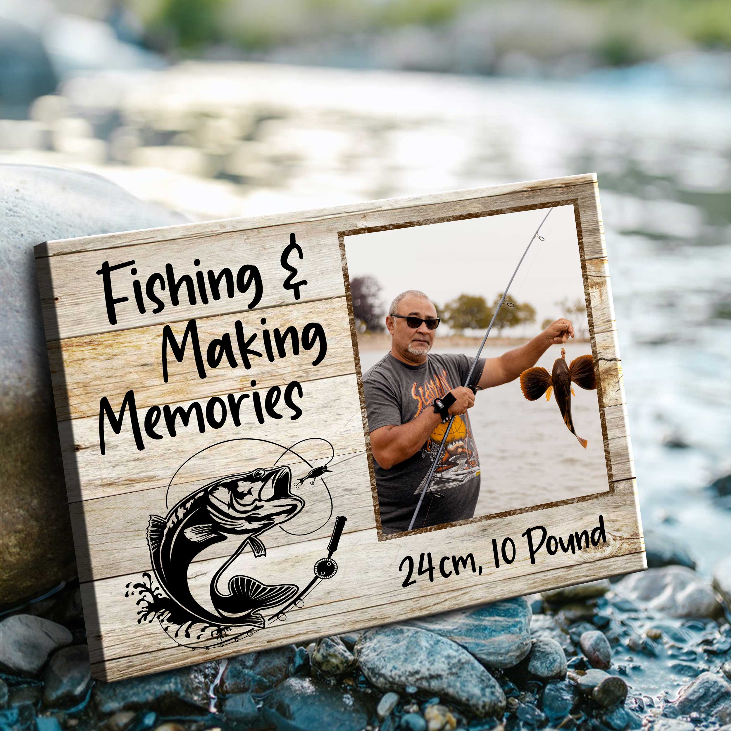 My First Bass Photo Gift Canvas, Custom Fishing Gift For Men, Father's Day  Fishing Gift For Grandpa, Best Gifts For Fisherman - Best Personalized  Gifts For Everyone