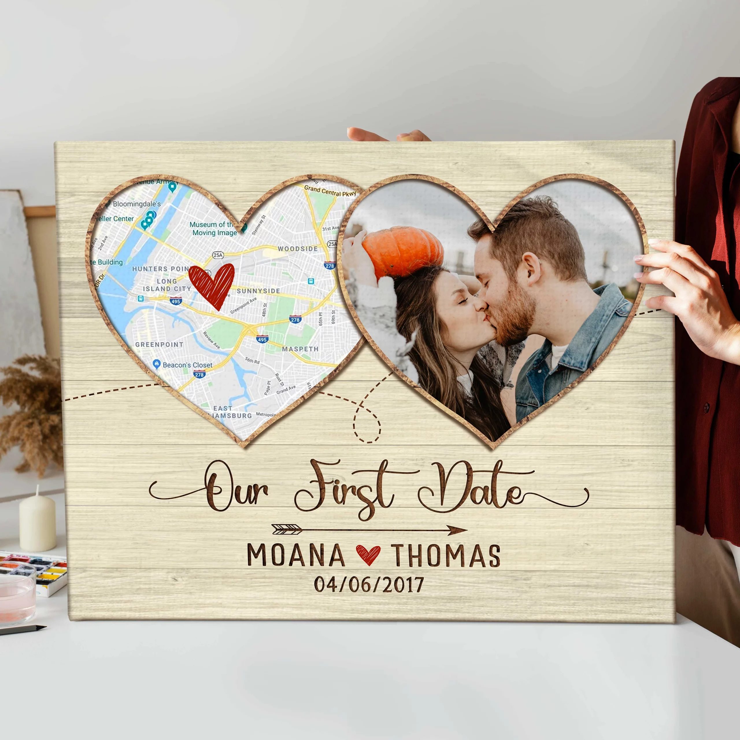Personalized Valentines Gifts for Him Her Accurate Star Map with Full  Background Our First Date, Where We Met Personalized Couple Canvas Wall Art  - Vikings Warehouse