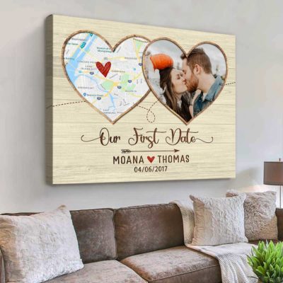 first date personalized gifts map print first anniversary gift christmas presents for girlfriend