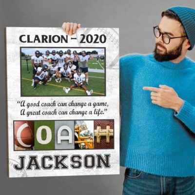 Custom Printable Gift for Football Coach