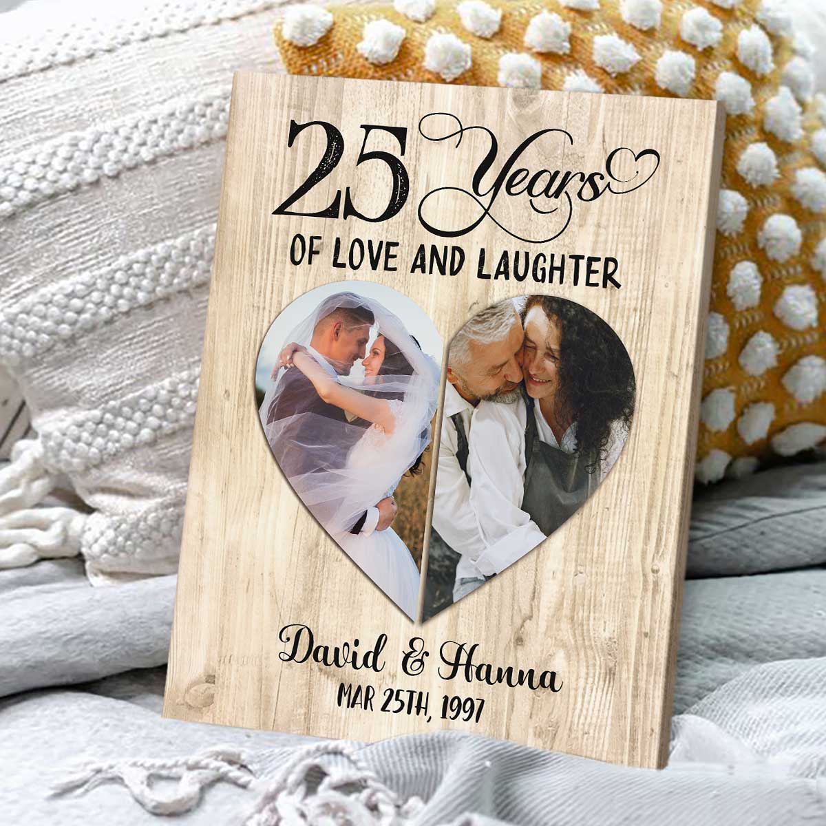 Acrylic 20 Years Marriage Anniversary Gift Couple Happy 20th - Temu