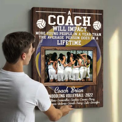 Custom Volleyball Coach Gift Picture print