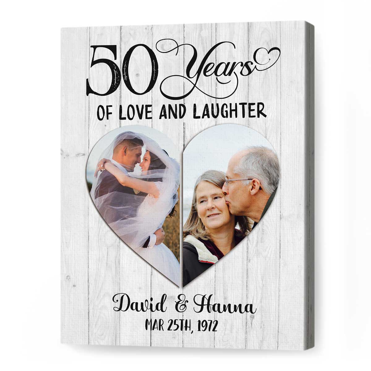 Personalized 50th Anniversary Gift For Parents, Golden Anniversary Gift,  Mom And Dad We Love You