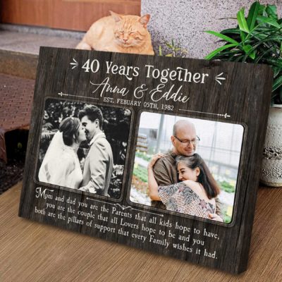 Customized Ruby Anniversary Gift For Parents