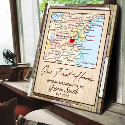 custom new home map print new house gift housewarming gifts for couples