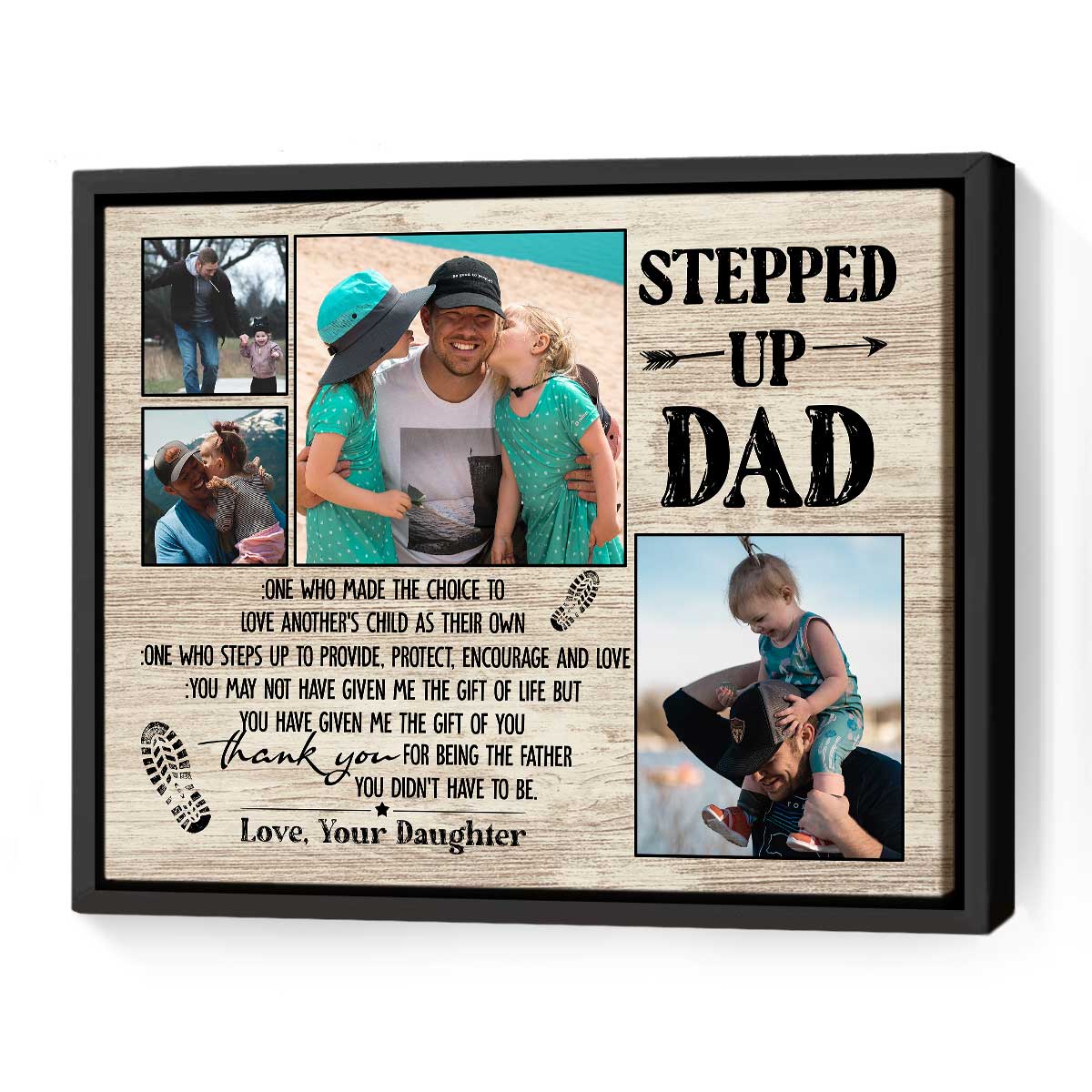 Daddy Photo Collage, UK Fathers Day Gift Ideas, Custom Photo Gifts – Crafty  Cow Design