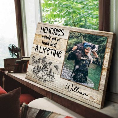 custom unique hunting gifts for him memories made on a hunt last a lifetime canvas gift for hunter hunting club sign