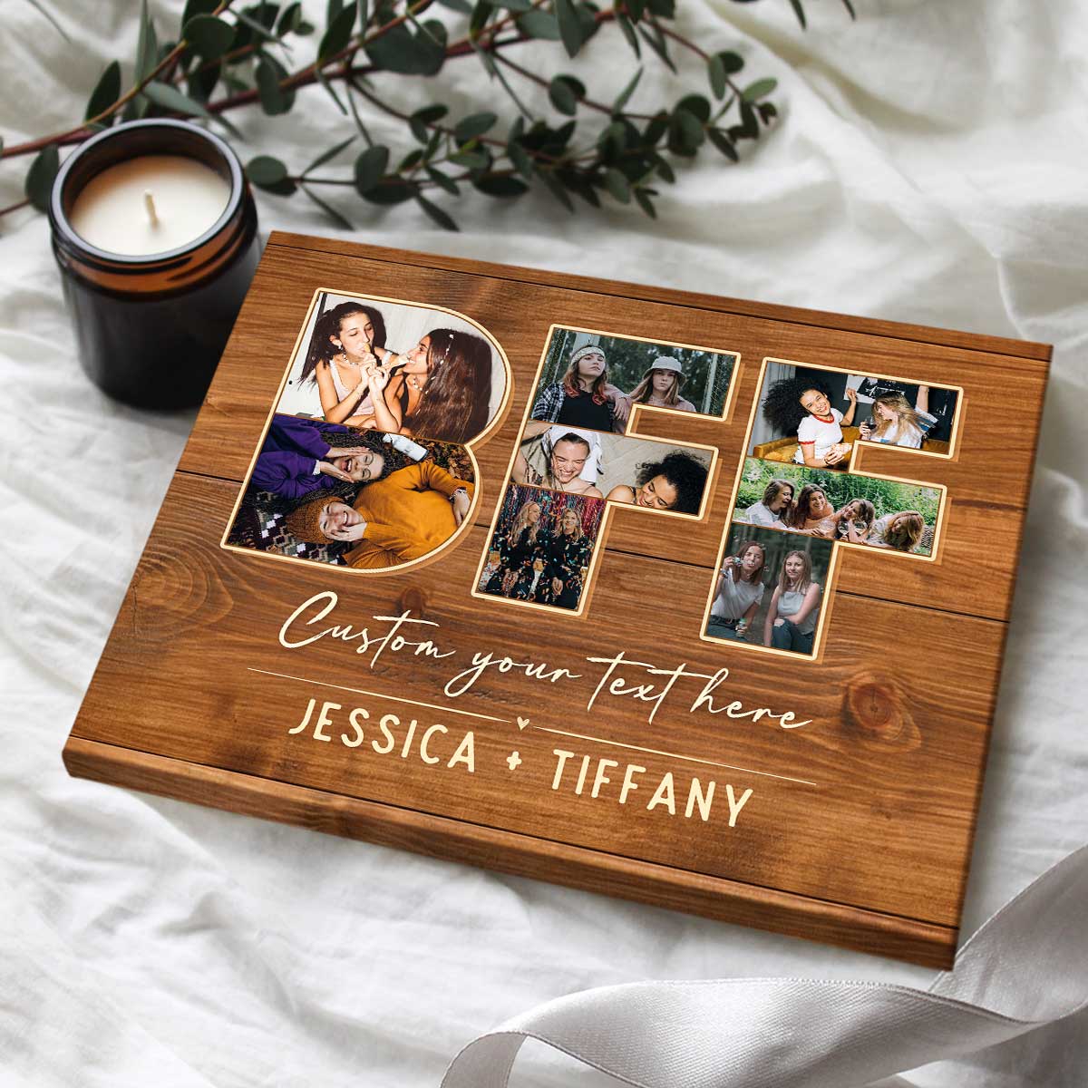 BFF Photo Collage Canvas, Presents For Best Friends, Best Friend Gift  Personalized, Custom Bestie Gifts - Best Personalized Gifts for Everyone