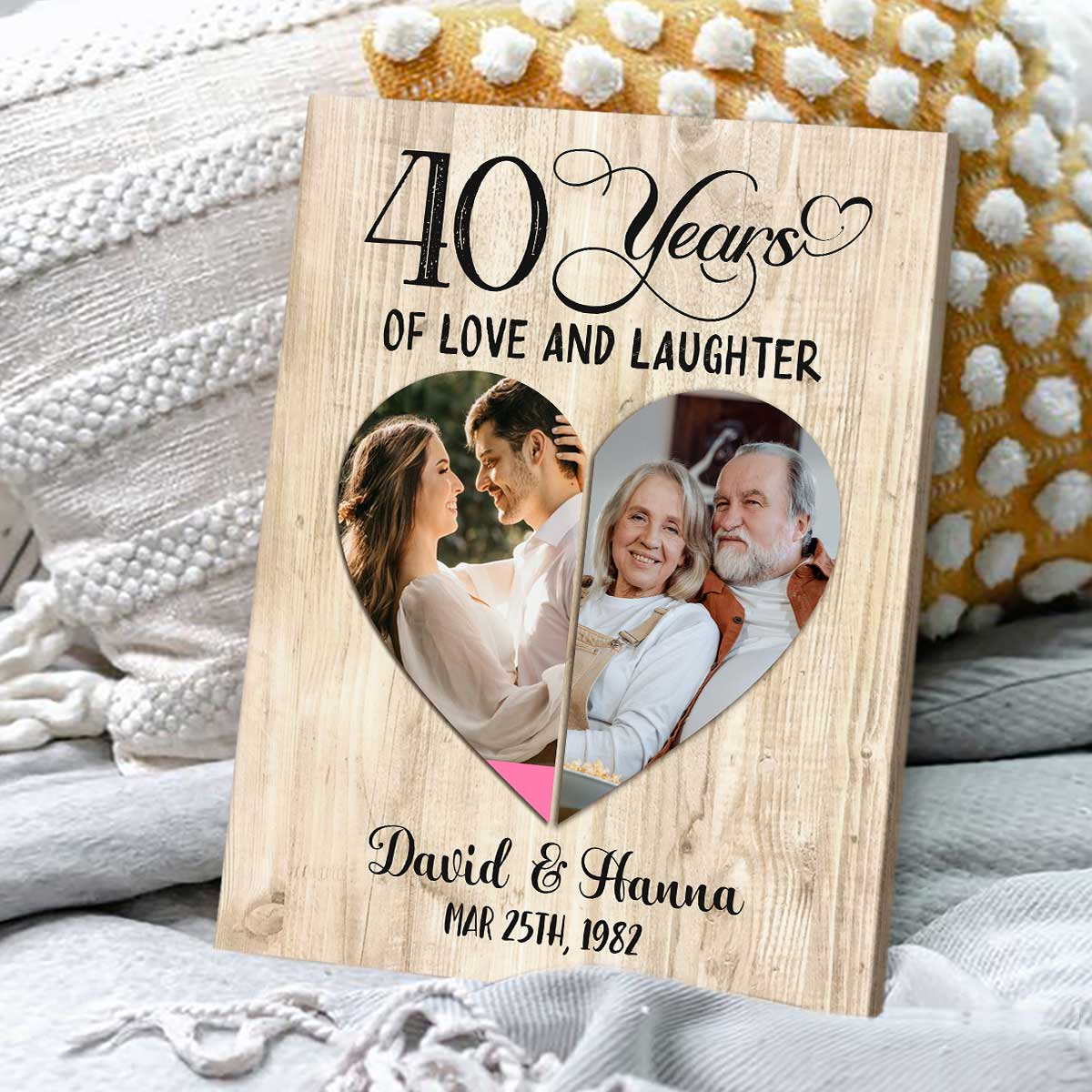 Amazon.com: Personalized 40th Wedding Anniversary Gift - Ruby Wedding  Anniversary Art Print - Milestone Wedding Anniversary Gift for Couple :  Handmade Products