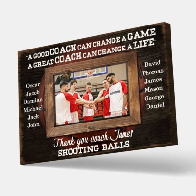 Personalized Basketball Coach Gift Ideas Picture Frame