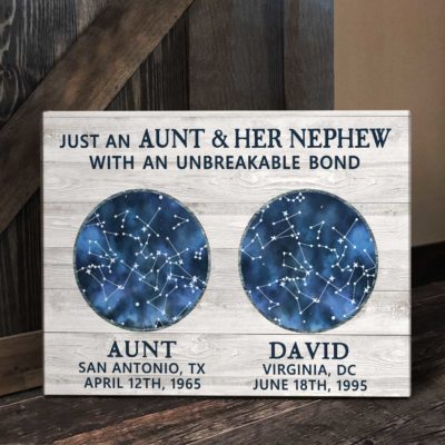 personalized long distance aunt and nephew christmas gifts auntie gifts star map print nephew gifts from auntie