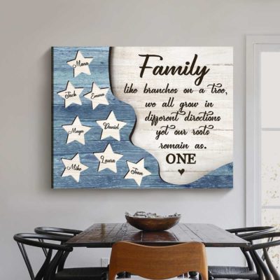 personalized family wall art with names custom family christmas gifts what we love about our home