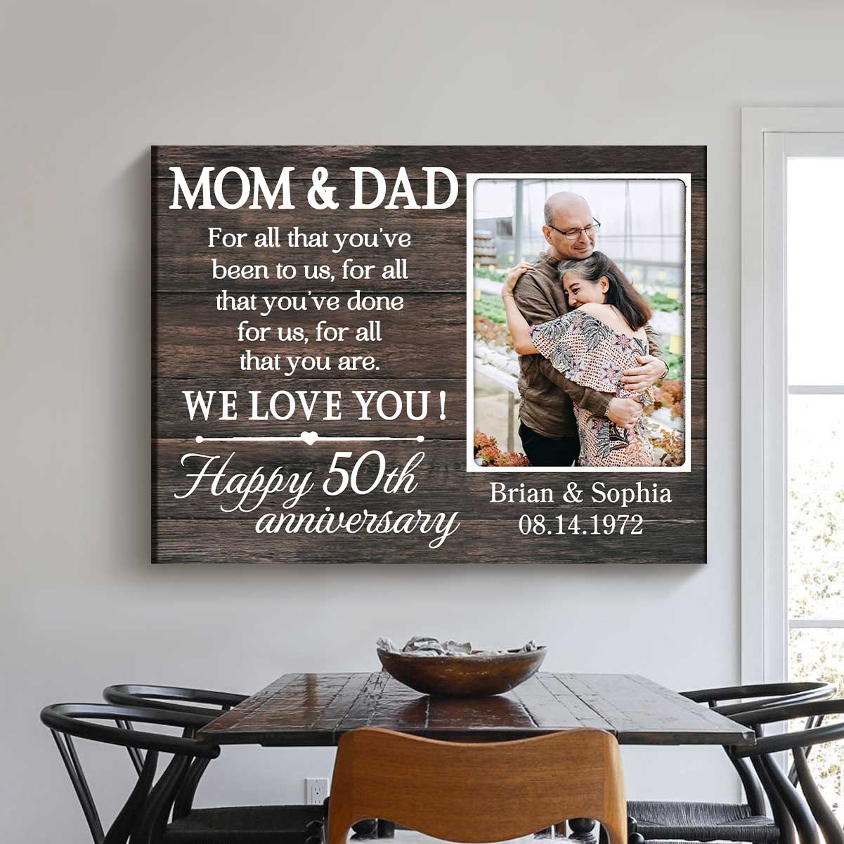 Personalized 35th Anniversary Gift For Parents, Gift For Parents On 35th  Anniversary, Mom And Dad We Love You - Best Personalized Gifts For Everyone