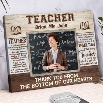 Personalized Gift for Teacher, Thank You Teacher Gift print