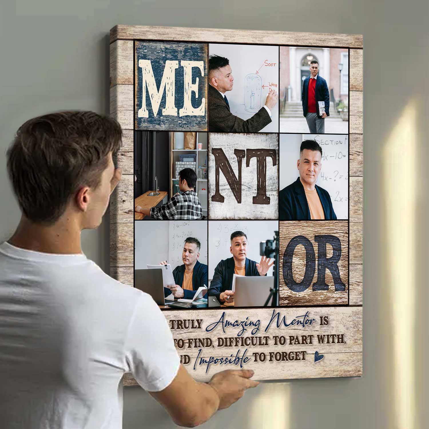 Personalized Mentor Photo Collage Canvas Thank You Mentor Gifts Mentor Gift 4