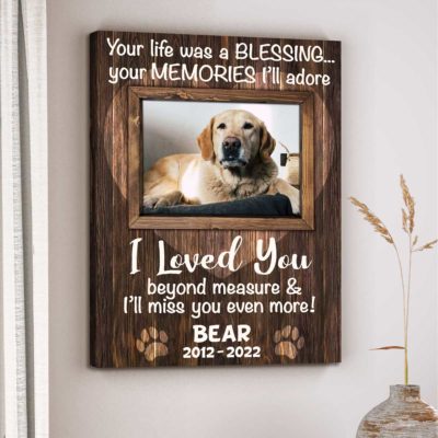 personalized gift for dog passing away pet remembrance gift gifts for someone who lost a pet