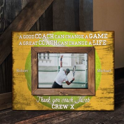 Personalized Photo Gift For Tennis Coaches