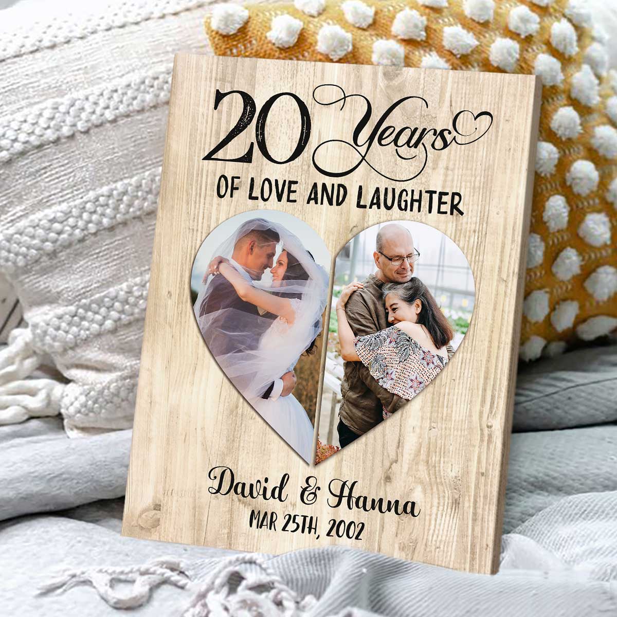 GoldenCity Twentieth Wedding Anniversary Gift for Him and Her, 20th Year  Relationship Mug, 20 Years of