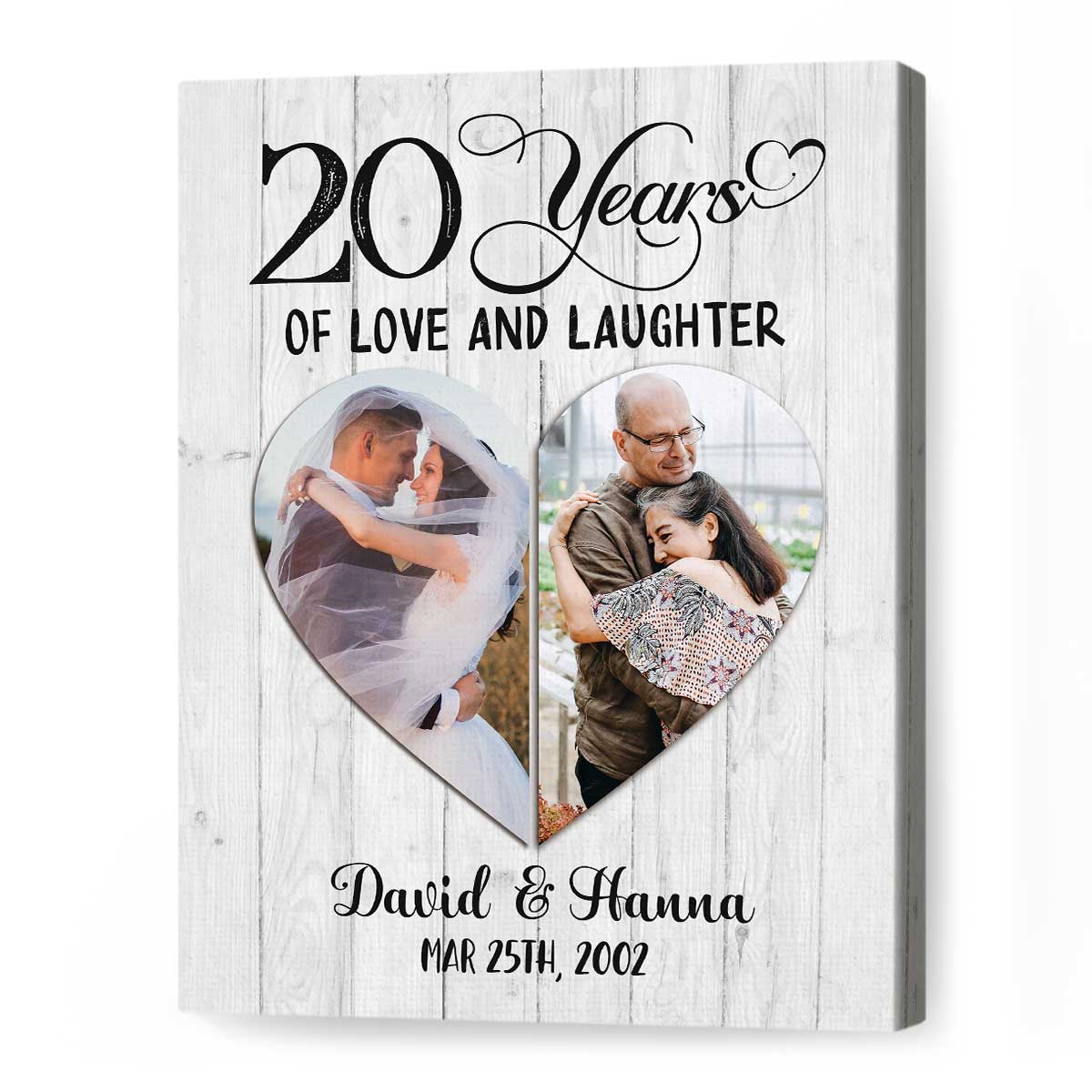 20th Wedding Anniversary Gift For Husband Gifts For 20th Wedding  Anniversary - Oh Canvas