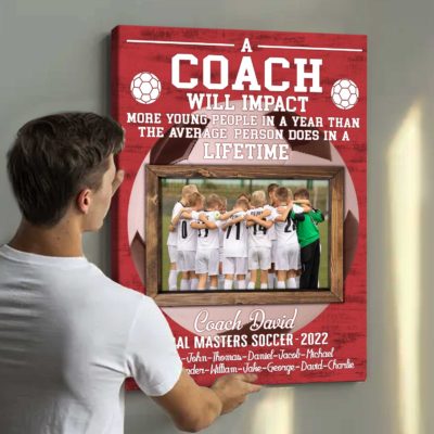 Personalized Soccer Coach Appreciation Thank You Gift