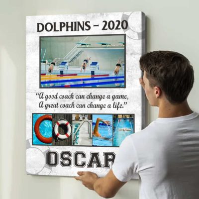 Personalized Team Gift Idea for Swimming Coach