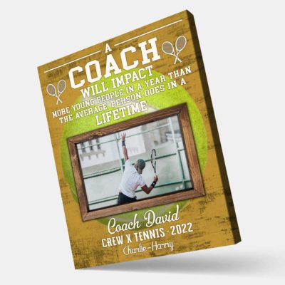 Personalized Tennis Coach Appreciation Gift