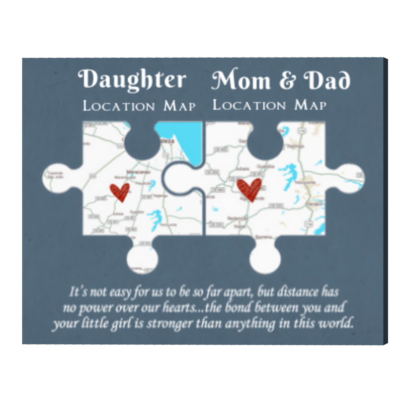 Long Distance Map Print Mother Daughter Christmas Gifts Personalized Gifts  From Daughter, Mom Birthday Gift Mom Best Friend Gifts -  Denmark