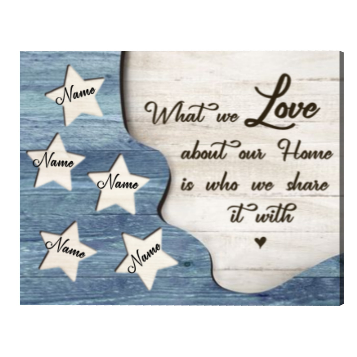 Personalized Family Wall Art With Names, Custom Family Gifts, What We