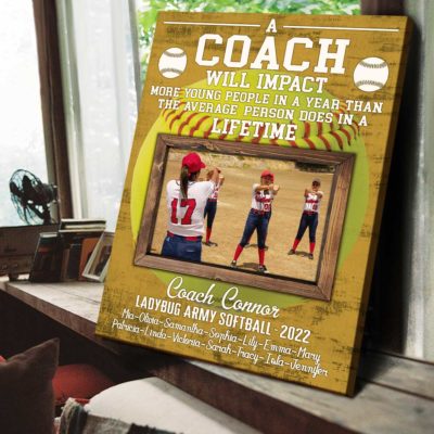 Softball Thank You Gift Coach Personalized