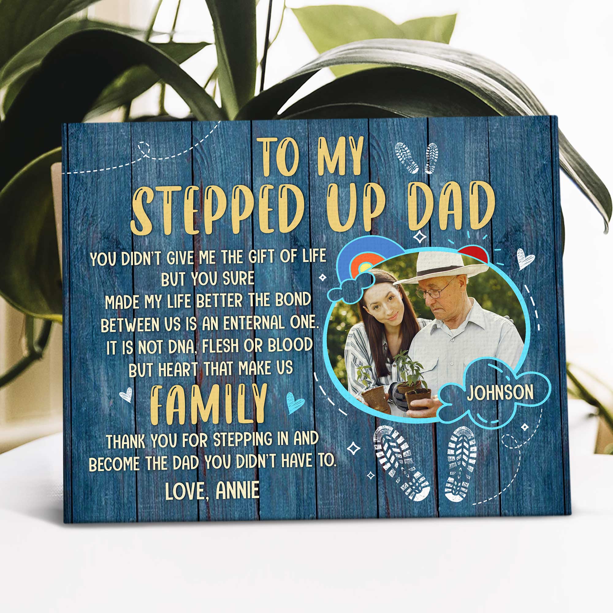 Custom Step Dad Gifts From Daughter, Step Father Gifts, Thank You For
