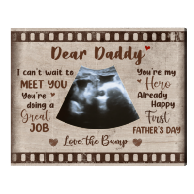 Christmas Gift For Expecting Dad, 1st Daddy New Dad To Be, Personalized Photo Gift From The Bump