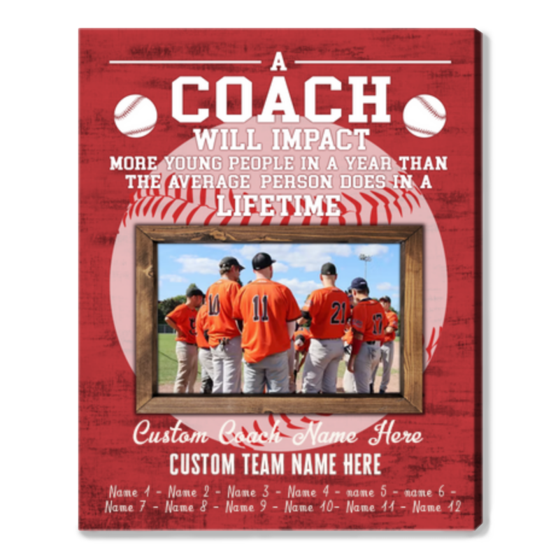 Personalized Thank You Gift For Baseball Coaches, Baseball Coach Gifts