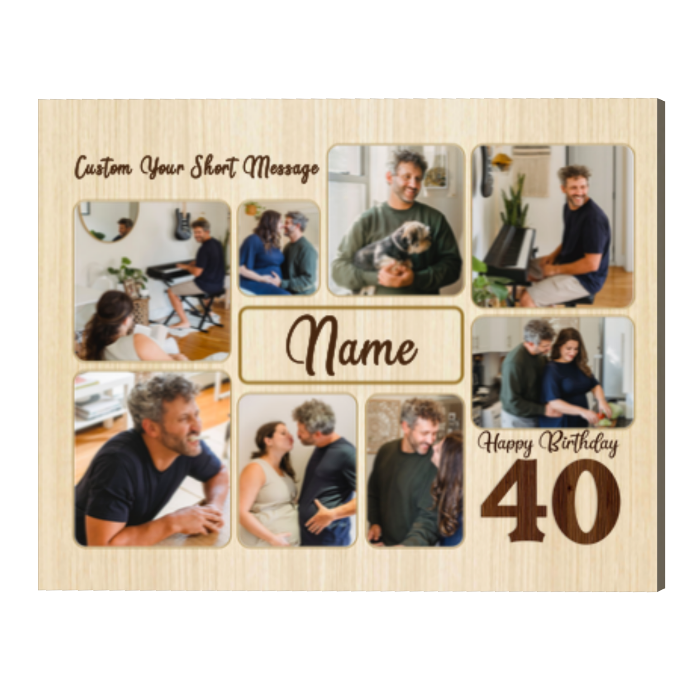 40th Birthday T Picture Collage Canvas Photo Ts For 40th