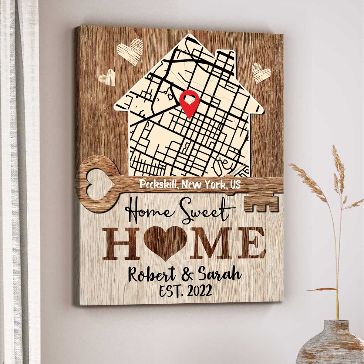 Buy Personalized Housewarming Gifts, Personalized Home Map, First Home Gift  for Couple, Home Sweet Home, Our First Home, House Map, New Home Online in  India - Etsy